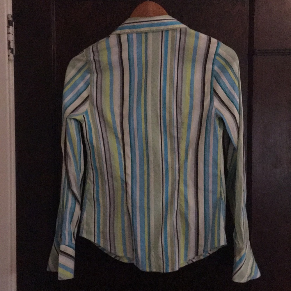 Pin Striped Button Down With Some Stretch - image 2